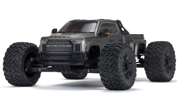 Arrma 1/7 BIG ROCK 6S 4X4 Brushless Speed Monster Truck Spektrum RTR, GUNMETAL