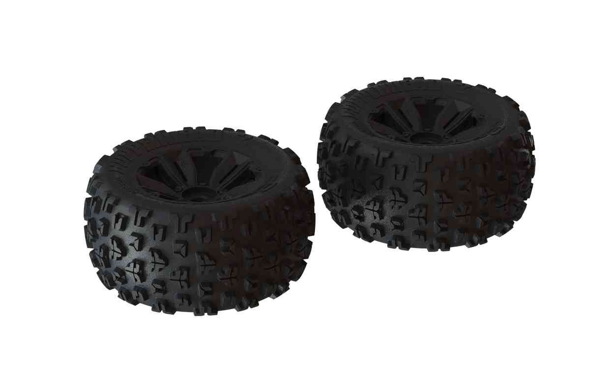 Arrma dBoots Copperhead2 MT Tire Set Black - Pair