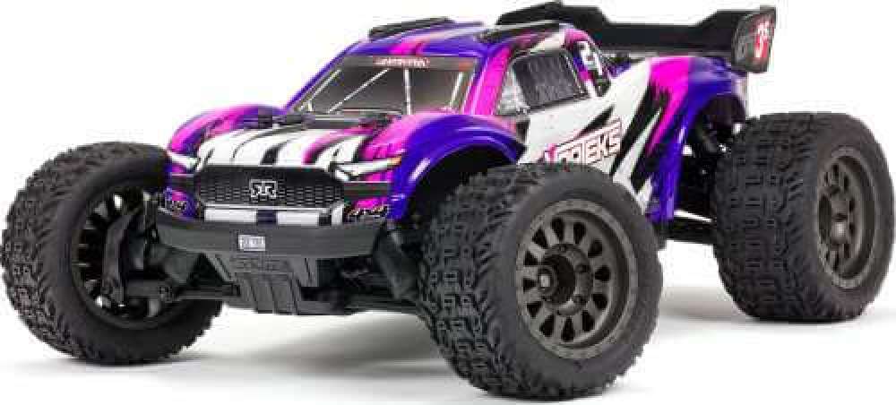 Arrma, 1/10, VORTEKS, 4WD, 3S, BLX, Stadium Truck, RTR, w/2.4GHz Radio System, purple