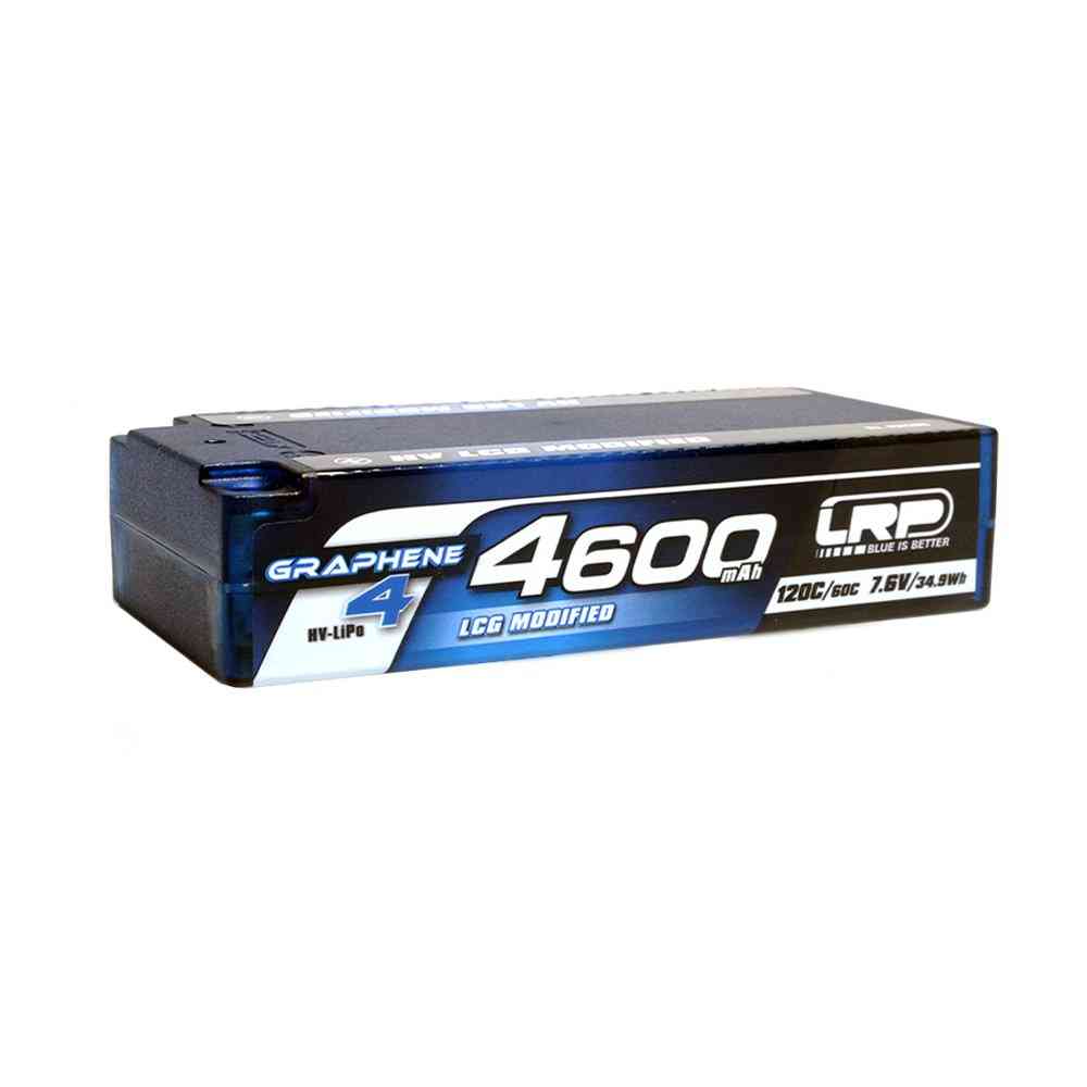 LRP HV LCG MODIFIED SHORTY GRAPHENE-4 4600MAH HARDCASE BATTERY - 7.6V LIPO - 120C/60C - 186G