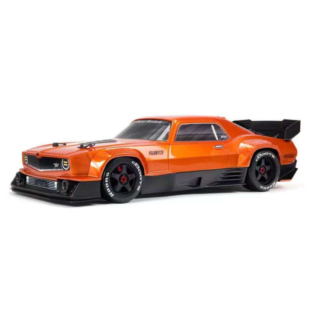 Arrma, FELONY, 6S, BLX Street Bash, All-Road ,1/7, Muscle Car, RTR, w/2.4GHz Radio System, ORANGE,GOLD,RC