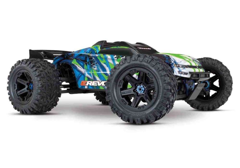 Traxxas E-Revo VXL 2.0 RTR 4WD Monster Truck  Edition w/ VXL-6s ESC TSM TQi 2.4GHz Radio