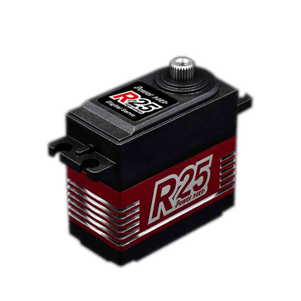 POWER HD R25 Alloy Gear Digital Coreless High Voltage Servo with 25kg High Torque for RC Remote Control Car Boat Ship