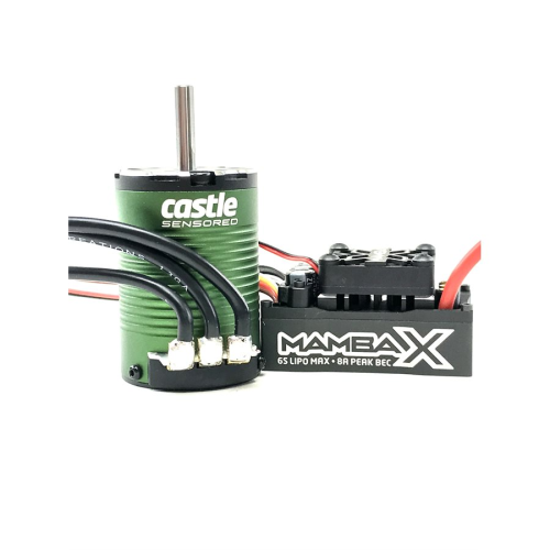 Castle Mamba X SCT, Sensored, 25.2V WP ESC and 1410-3800KV 5MM Combos