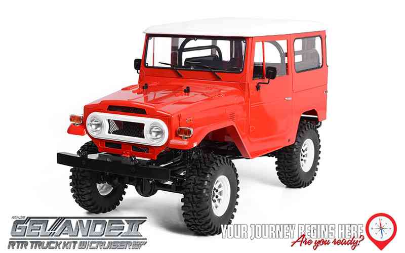 RC4WD GELANDE II RTR TRUCK W/CRUISER BODY SET (RED)