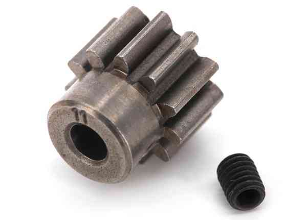 Traxxas Gear, 11-T pinion (32-p) (steel)/ set screw