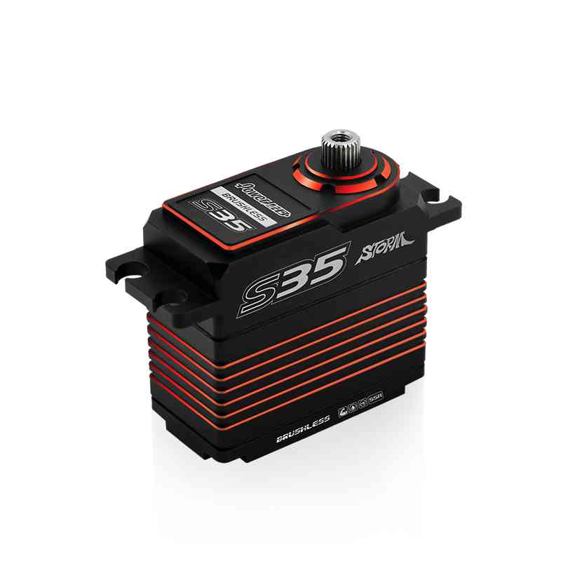 POWER HD STORM S35 Brushless Premium Titaniun & Stell Gear Digital Servo 