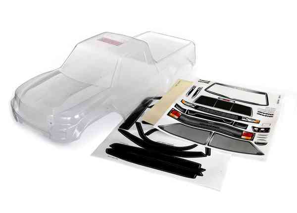 Traxxas Body, TRX-4 Sport (clear, trimmed, requires painting)/ window masks/ decal sheet