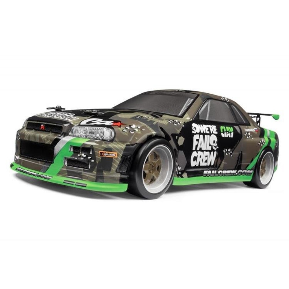 HPI MICRO RS4 DRIFT FAIL CREW NISSAN SKYLINE R34 GT-R 1/18th SCALE 4WD MICRO CAR